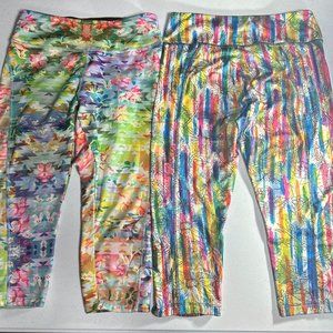 LuLaRoe crop workout leggings Medium 2 Pairs